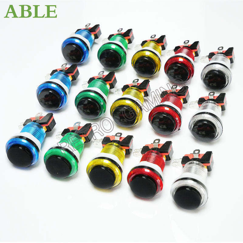 Arcade Button Pcb - 12 шт. 6 цветов 28mm монтажное