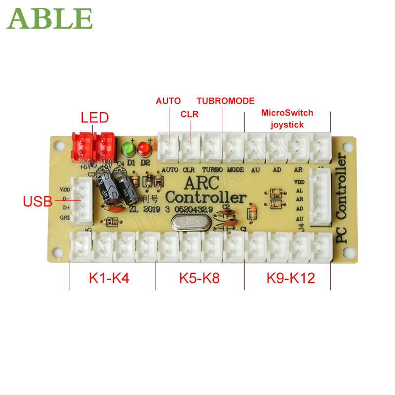 Аркадный 2-игровой комплект с  – обзор и цена Arcade Button Pcb